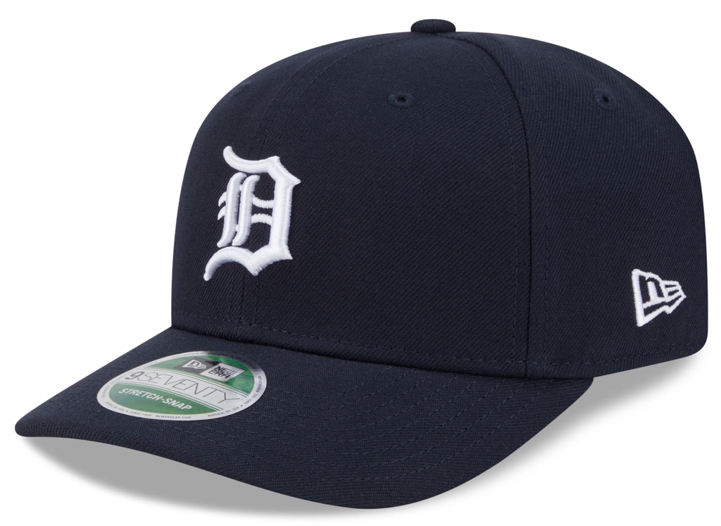 Detroit Tigers Navy New Era Player Replica 9SEVENTY Stretch Snap Adjustable Hat Official Team Hat Sports Fan Cap Official MLB Team Hat Baseball Fan