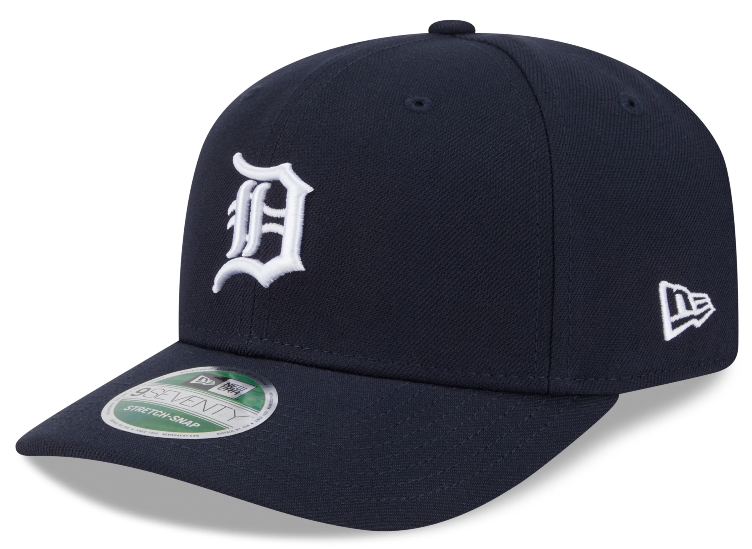 Detroit Tigers Navy New Era Player Replica 9SEVENTY Stretch Snap Adjustable Hat Official Team Hat Sports Fan Cap Official MLB Team Hat Baseball Fan