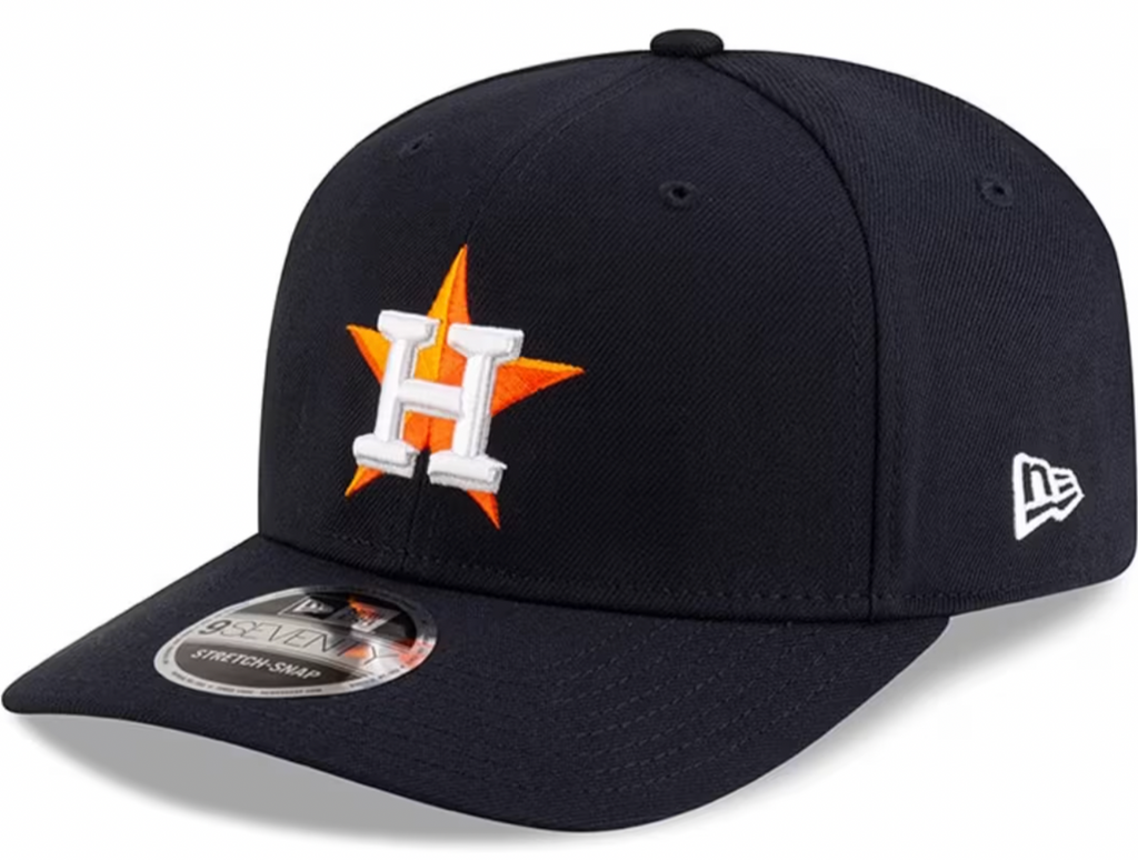 Houston Astros Navy New Era Player Replica 9SEVENTY Stretch Snap Adjustable Hat Official Team Hat Sports Fan Cap Official MLB Team Hat Baseball Fan