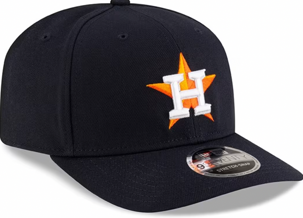 Houston Astros Navy New Era Player Replica 9SEVENTY Stretch Snap Adjustable Hat Official Team Hat Sports Fan Cap Official MLB Team Hat Baseball Fan