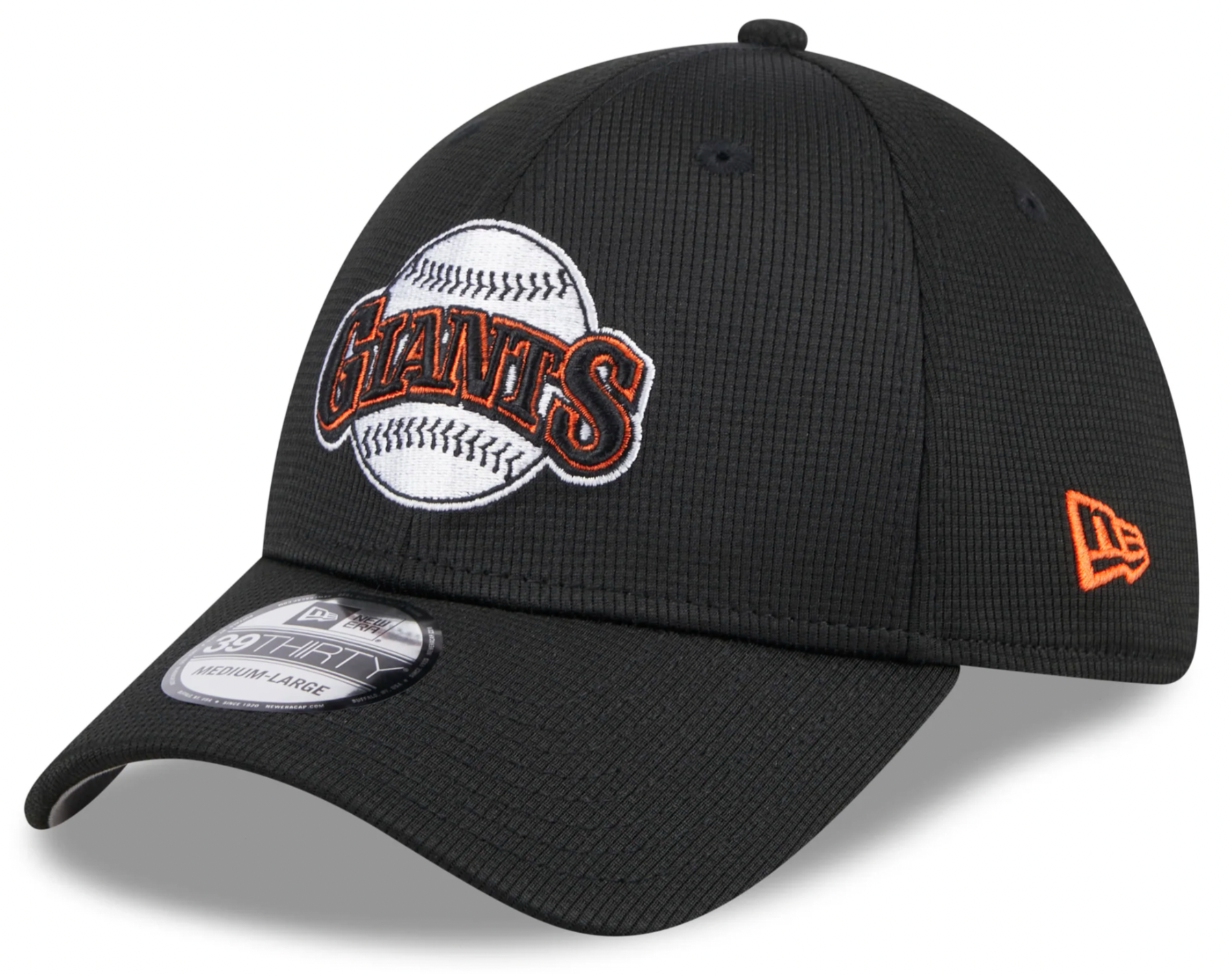 Men s San Francisco Giants New Era 2024 Batting Practice Black 39THIRTY Flex-Fit Hat Official Team Hat Sports Fan Cap Official MLB Team Hat Baseball