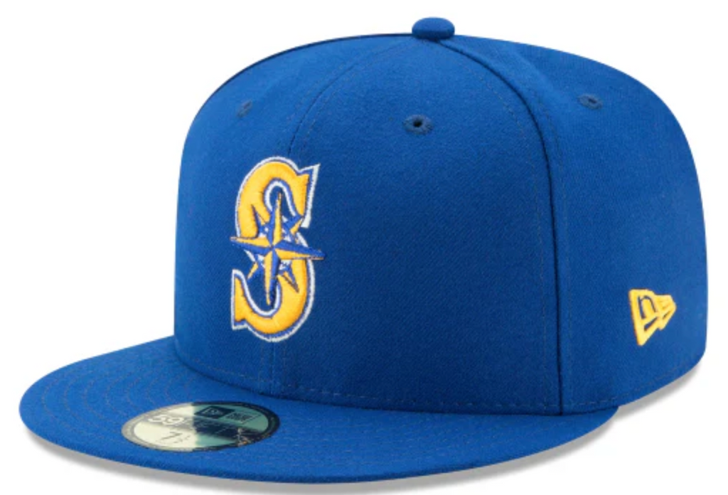 Men s Seattle Mariners New Era Royal Game Authentic Collection Alternate 2 On-Field 59FIFTY Fitted Hat Official Team Hat Sports Fan Cap Official MLB