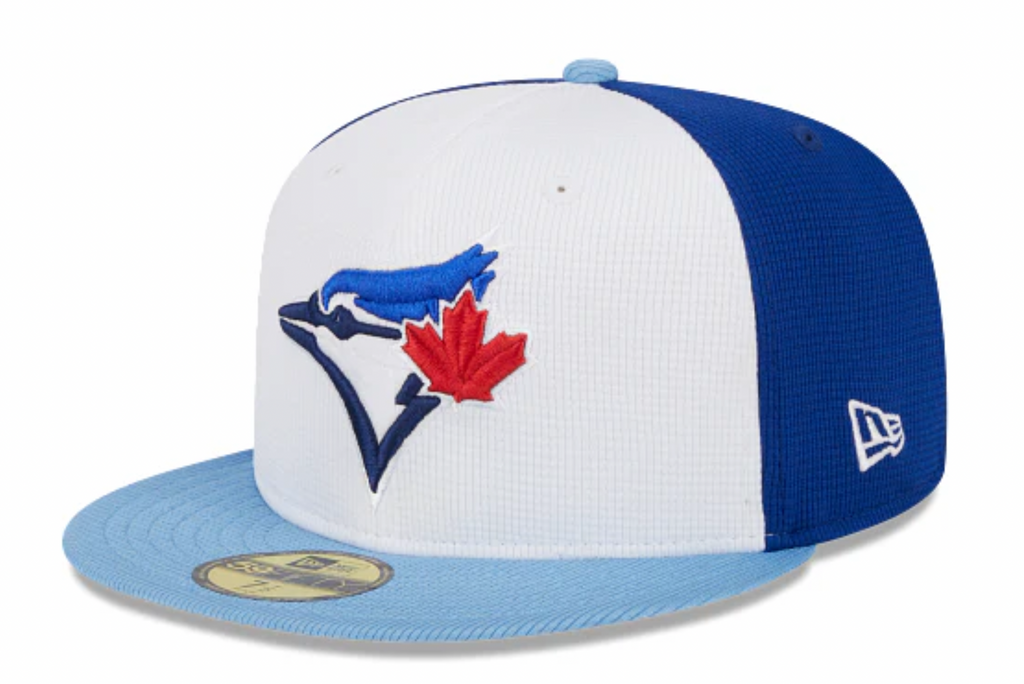 Toronto Blue Jays New Era White Blue 2024 Spring Training 59FIFTY Fitted Hat Official Team Hat Sports Fan Cap Official MLB Team Hat Baseball Fan Cap