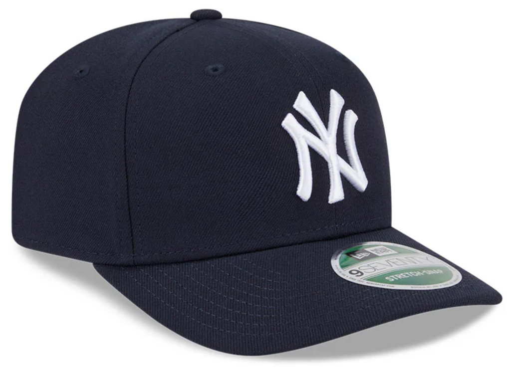 New York Yankes Navy New Era Player Replica 9SEVENTY Stretch Snap Adjustable Hat Official Team Hat Sports Fan Cap Official MLB Team Hat Baseball Fan
