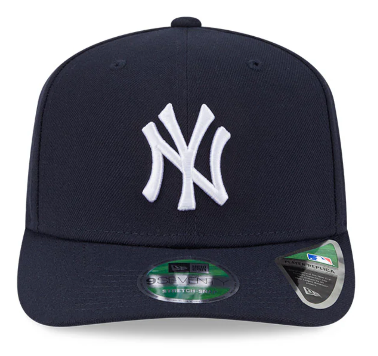 New York Yankes Navy New Era Player Replica 9SEVENTY Stretch Snap Adjustable Hat Official Team Hat Sports Fan Cap Official MLB Team Hat Baseball Fan