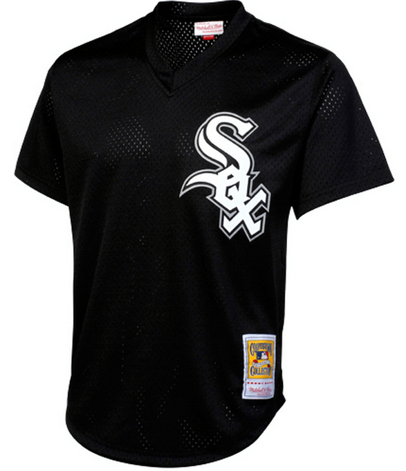 Mitchell And Ness Bo Jackson Chicago White Sox Black 1993 Authentic Cooperstown Collection Batting Practice Jersey Official Team Jersey Sports Fan