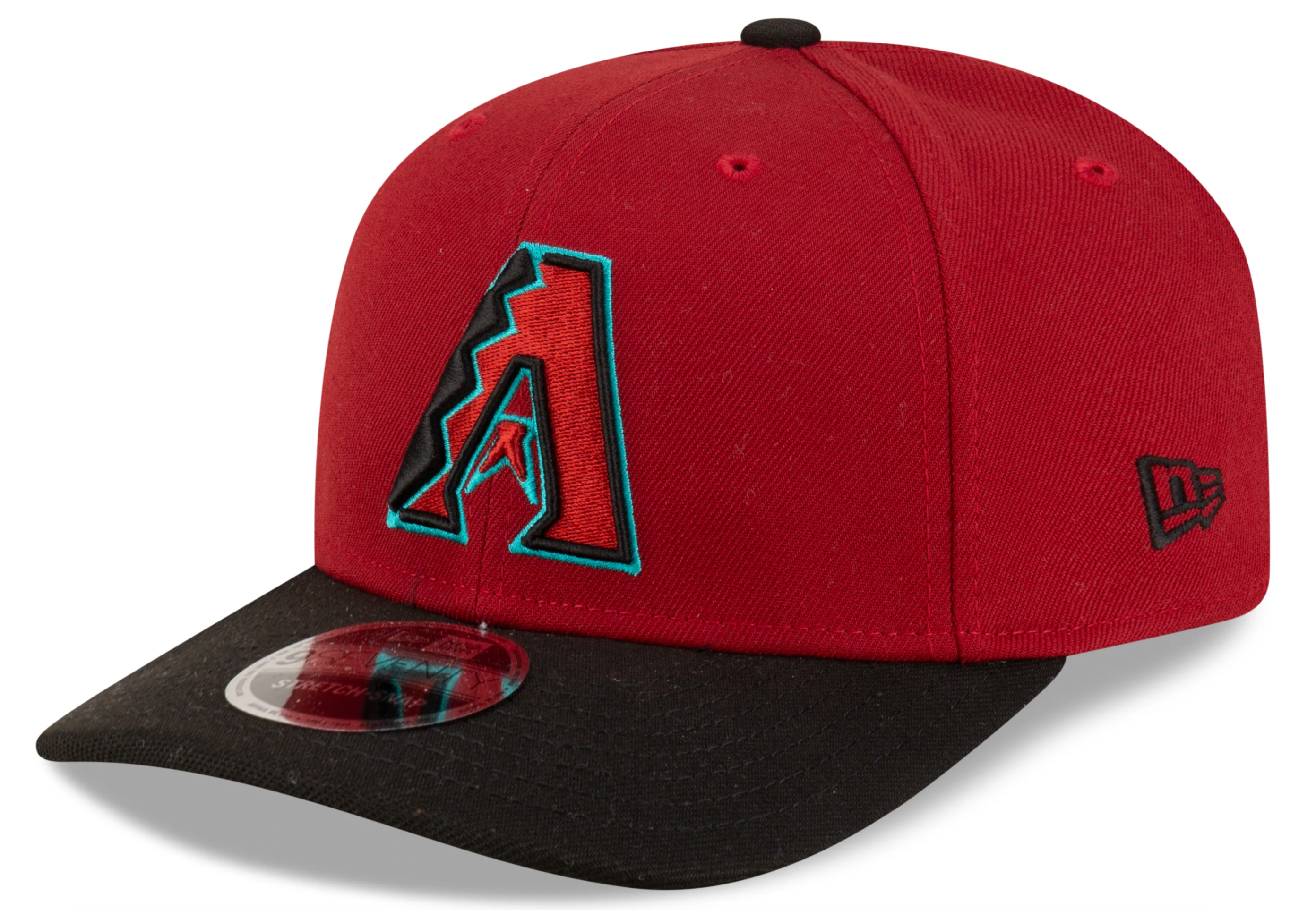 Arizona Diamondbacks Red New Era Player Replica 9SEVENTY Stretch Snap Adjustable Hat Official Team Hat Sports Fan Cap Official MLB Team Hat Baseball