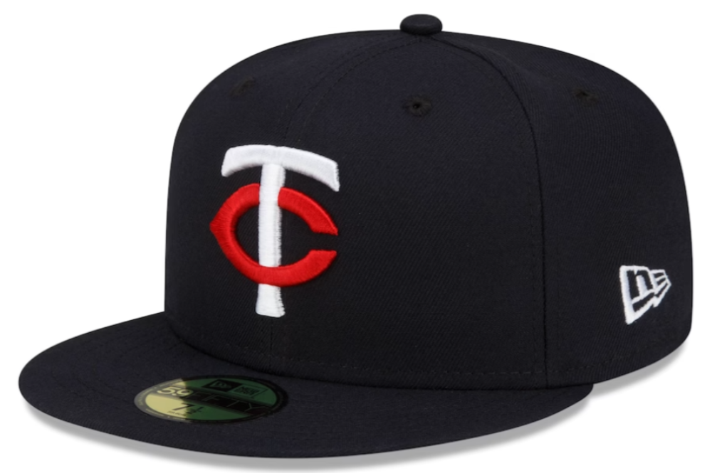 Men s Minnesota Twins New Era Navy Authentic Collection Home 59FIFTY Fitted Hat Official Team Hat Sports Fan Cap Official MLB Team Hat Baseball Fan
