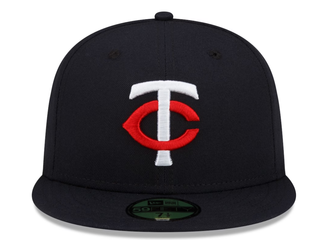 Men s Minnesota Twins New Era Navy Authentic Collection Home 59FIFTY Fitted Hat Official Team Hat Sports Fan Cap Official MLB Team Hat Baseball Fan