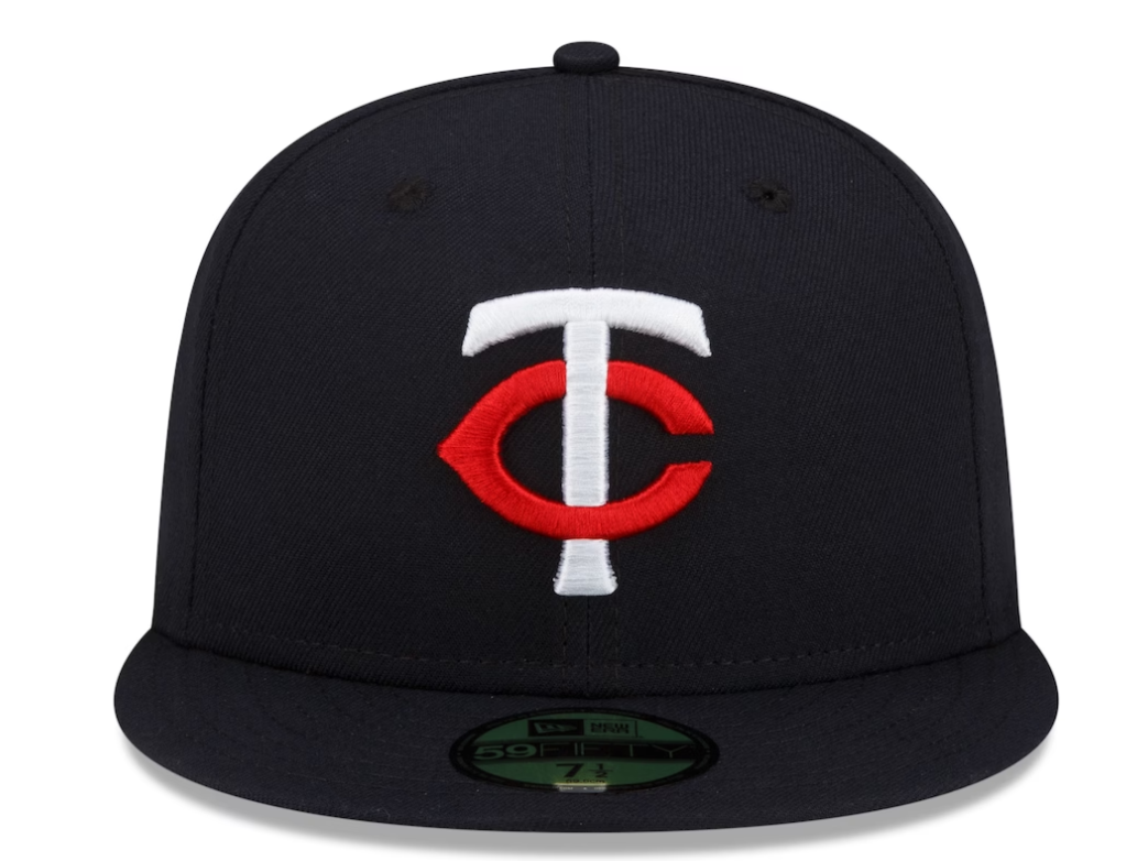 Men s Minnesota Twins New Era Navy Authentic Collection Home 59FIFTY Fitted Hat Official Team Hat Sports Fan Cap Official MLB Team Hat Baseball Fan