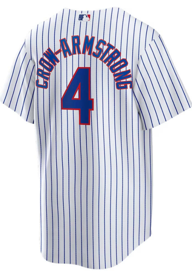NIKE Men s Chicago Cubs Pete Crow-Armstrong 4 White Home Replica Jersey Official Team Jersey Sports Fan Apparel Official MLB Team Jersey Baseball Fan