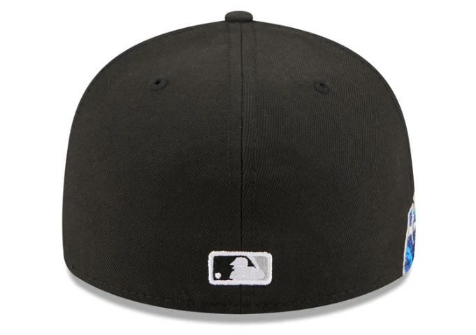 Boston Redsox MLB Waves 59FIFTY Fitted New Era Black White Official Team Hat Sports Fan Cap Official MLB Team Hat Baseball Fan Cap
