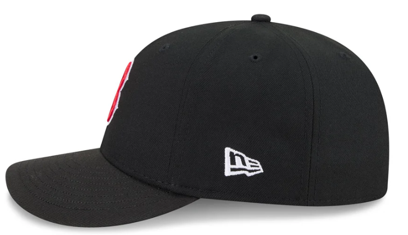 Boston Redsox MLB Waves 59FIFTY Fitted New Era Black White Official Team Hat Sports Fan Cap Official MLB Team Hat Baseball Fan Cap
