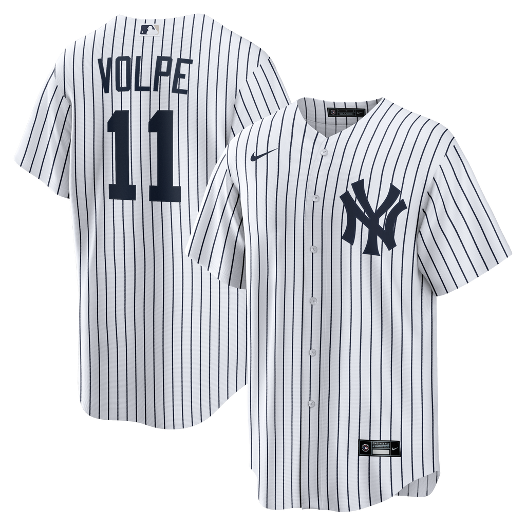 Men s Anthony Volpe New York Yankees Nike Home White Replica Jersey Official Team Jersey Sports Fan Apparel Official MLB Team Jersey Baseball Fan