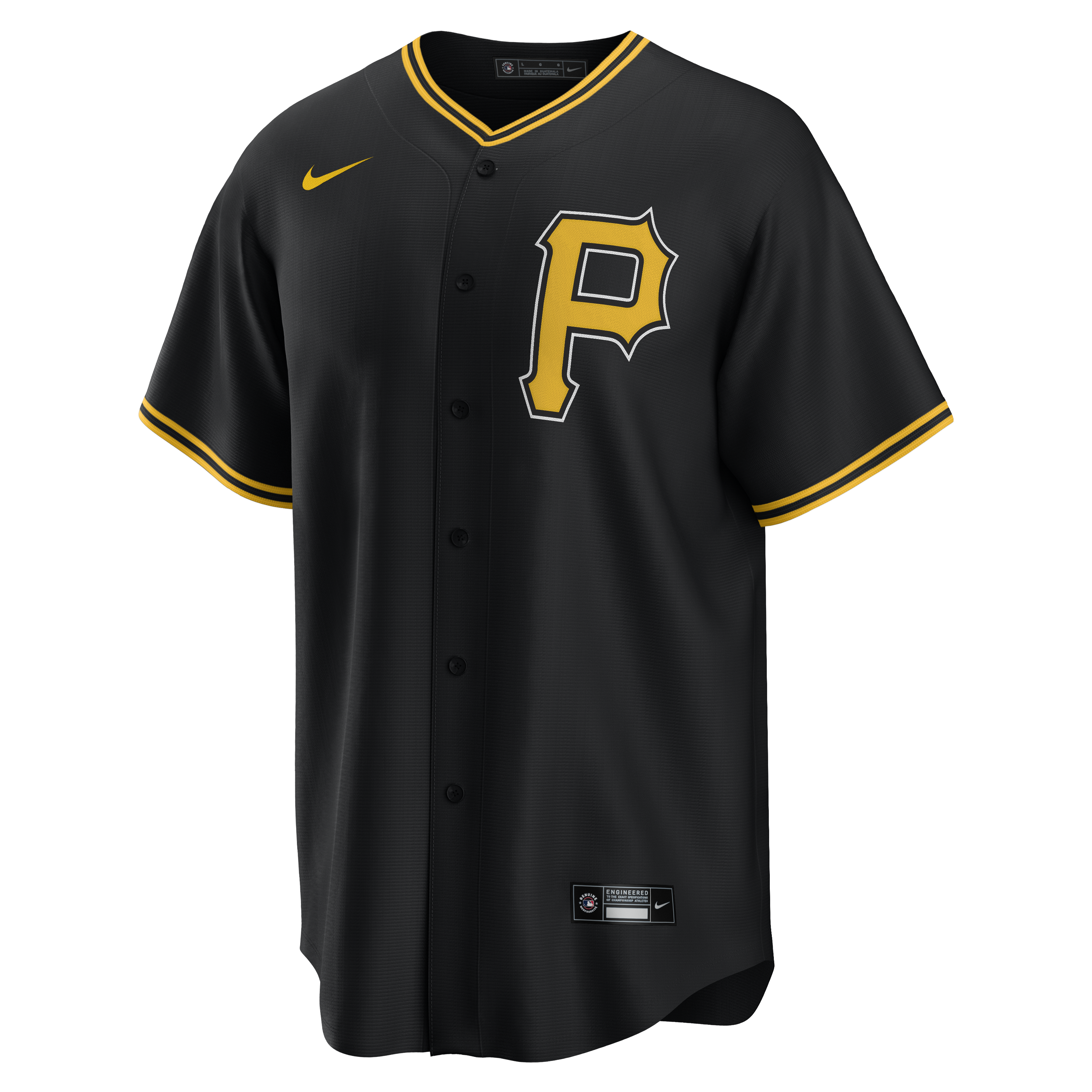 Men s Paul Skenes Pittsburgh Pirates Nike Black Alternate Replica Team Jersey Official Team Jersey Sports Fan Apparel Official MLB Team Jersey