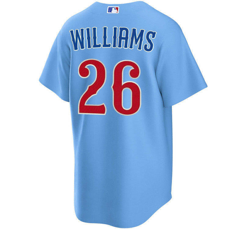 NIKE Men s Chicago Cubs Billy Williams 26 Light Blue 2nd Alternate Replica Jersey Official Team Jersey Sports Fan Apparel Official MLB Team Jersey