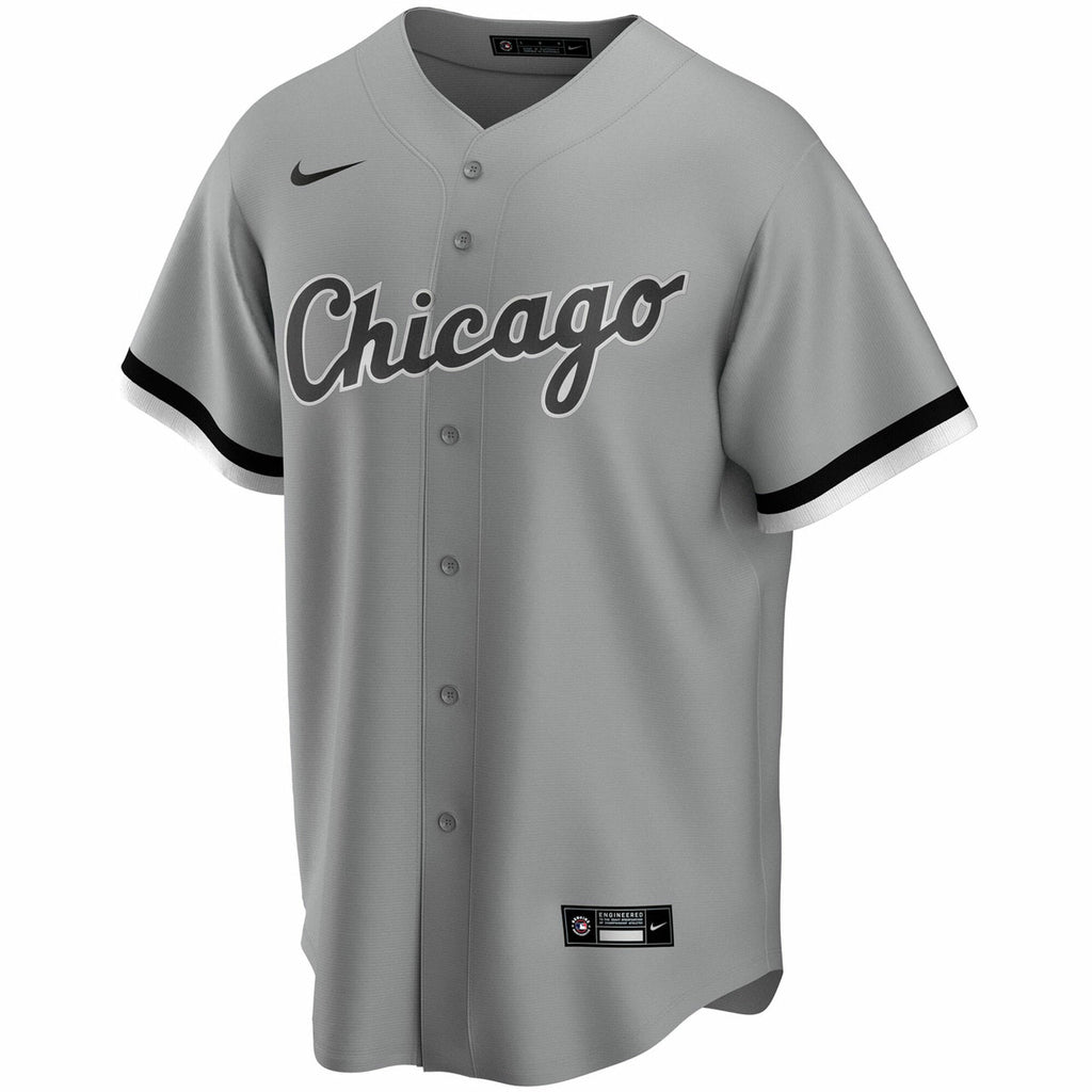 Men s Luis Robert Chicago White Sox Nike Gray Road Replica Team Jersey Official Team Jersey Sports Fan Apparel Official MLB Team Jersey Baseball Fan