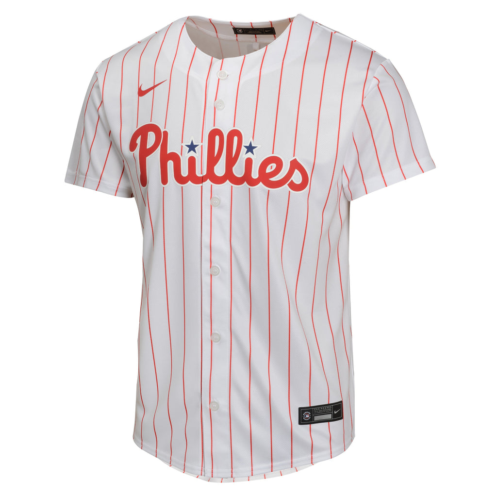 Youth Bryce Harper Philadelphia Phillies NIKE White Home Game Replica Jersey Official Team Jersey Sports Fan Apparel Official MLB Team Jersey