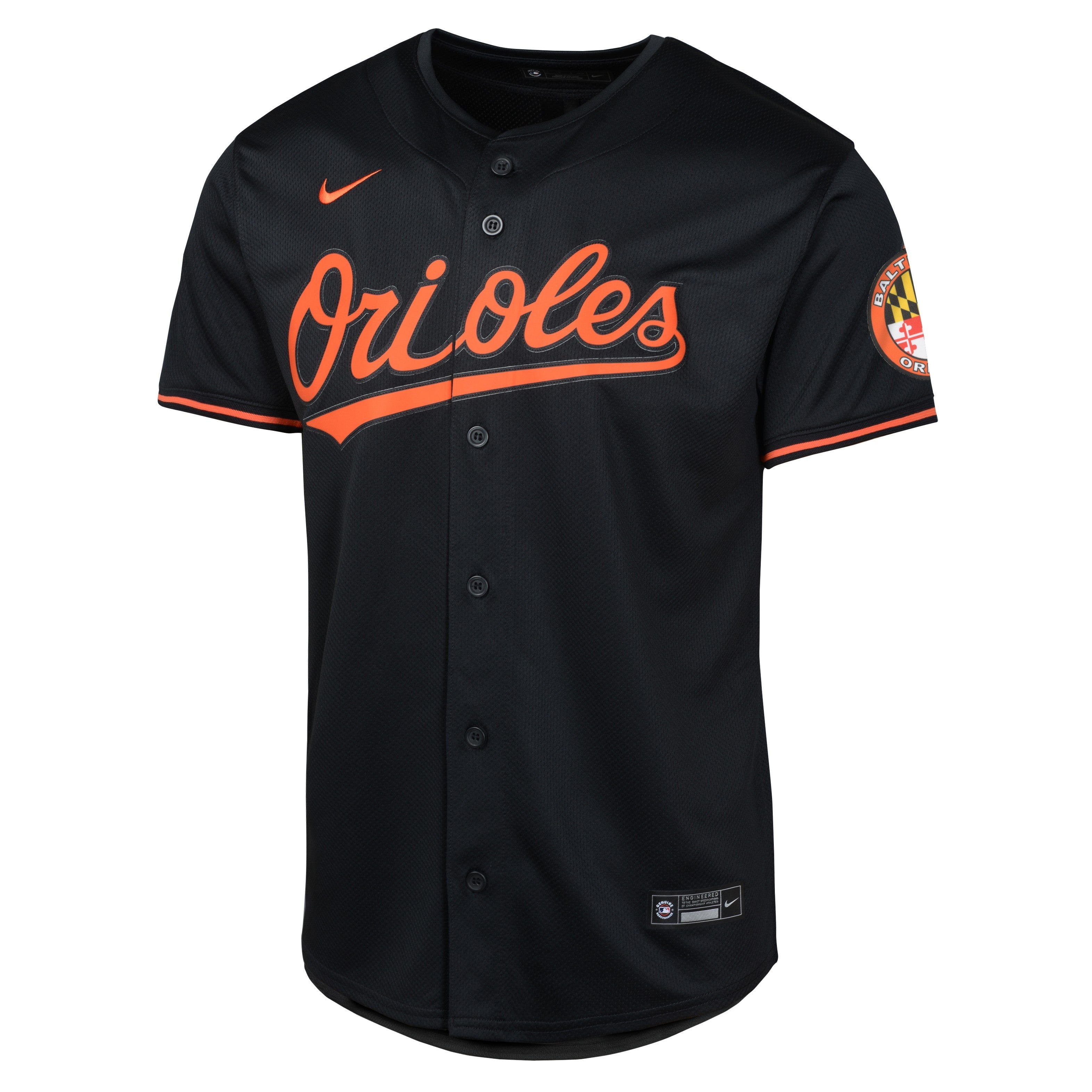 Youth Baltimore Orioles NIKE Black Alternate Limited Blank Replica Jersey Official Team Jersey Sports Fan Apparel Official MLB Team Jersey Baseball