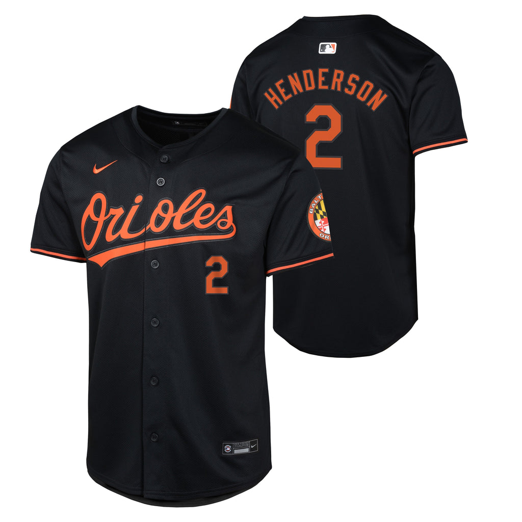 Youth Gunnar Henderson Baltimore Orioles NIKE Black Limited Replica Jersey Official Team Jersey Sports Fan Apparel Official MLB Team Jersey Baseball