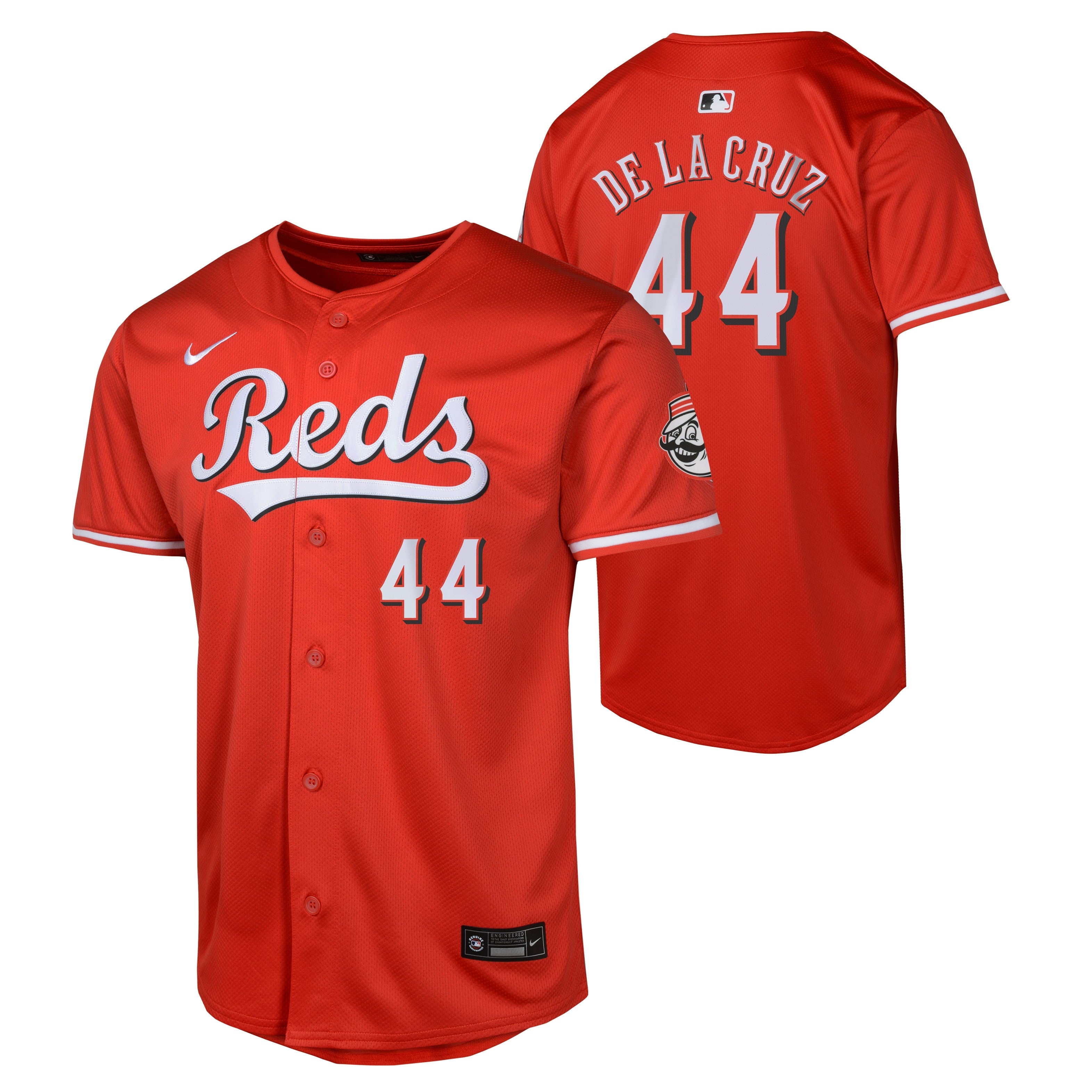 Youth Elly De La Cruz Cincinnati Reds NIKE Red Alternate Limited Replica Jersey Official Team Jersey Sports Fan Apparel Official MLB Team Jersey