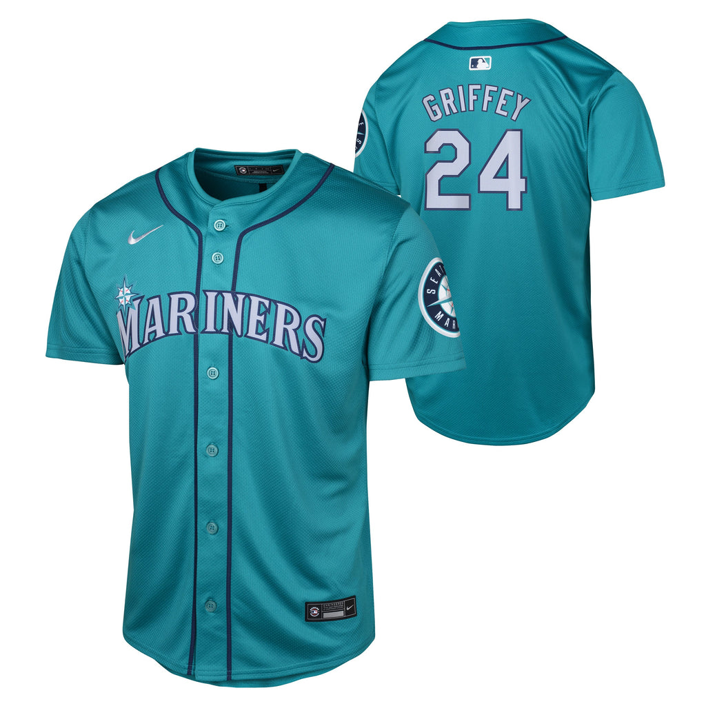 Youth Ken Griffey Jr Seattle Mariners NIKE Teal Alternate Limited Replica Jersey Official Team Jersey Sports Fan Apparel Official MLB Team Jersey