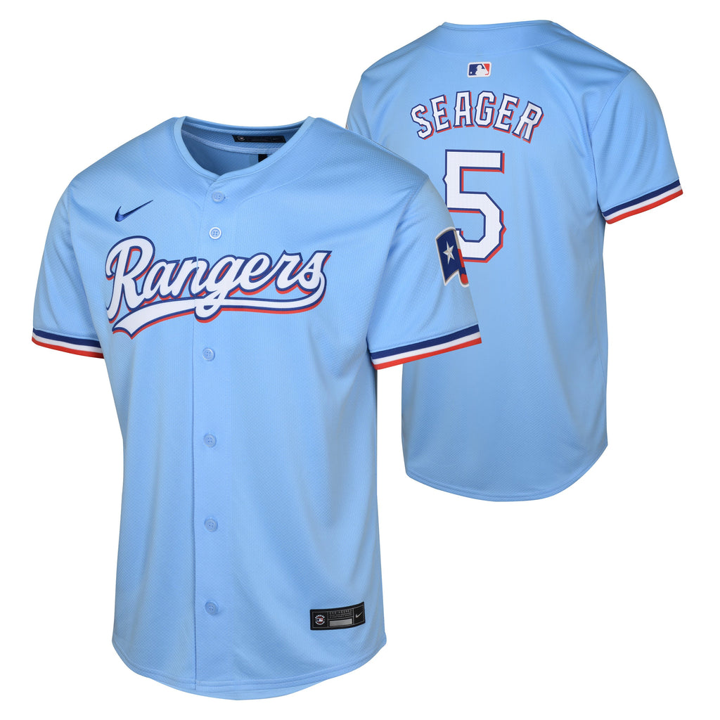 Youth Corey Seager Texas Rangers NIKE Blue Alternate Limited Replica Jersey Official Team Jersey Sports Fan Apparel Official MLB Team Jersey Baseball