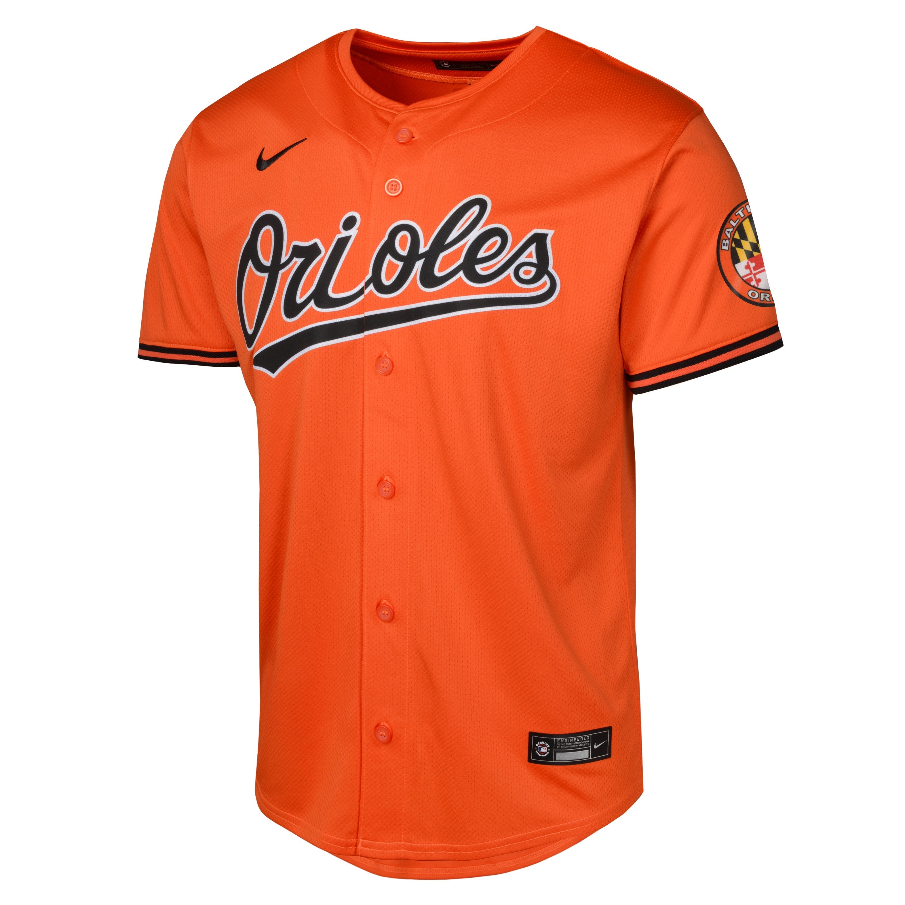 Youth Baltimore Orioles NIKE Orange Alternate Blank Limited Replica Jersey Official Team Jersey Sports Fan Apparel Official MLB Team Jersey Baseball