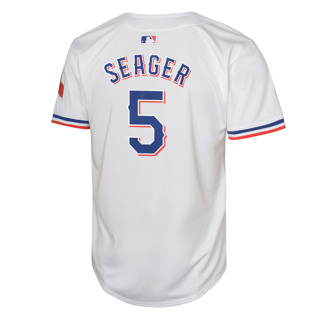 Youth Cory Seager Texas Rangers NIKE White Home Limited Replica Jersey Official Team Jersey Sports Fan Apparel Official MLB Team Jersey Baseball Fan