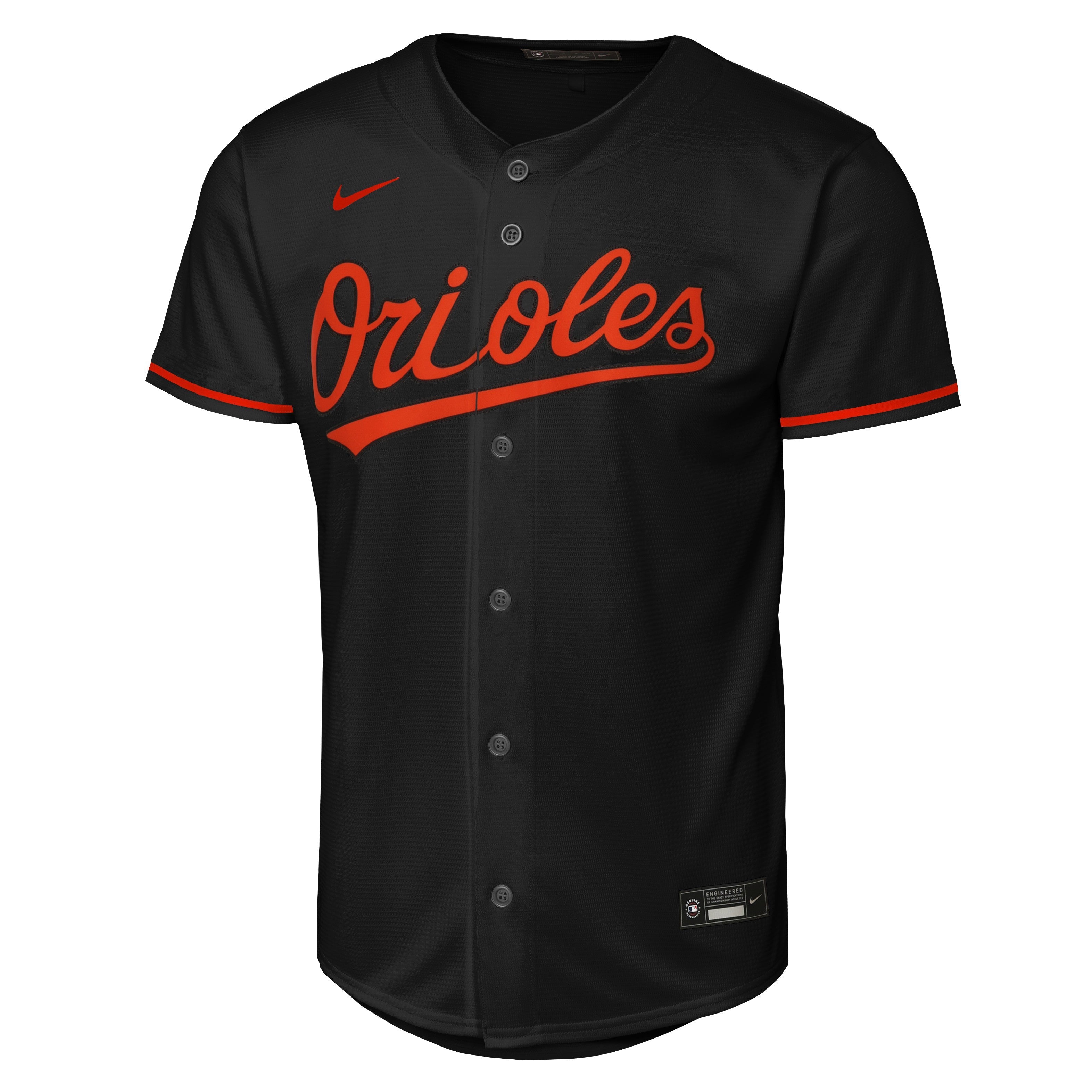 NIKE Youth Baltimore Orioles Gunnar Henderson Black Alternate Replica Jersey Official Team Jersey Sports Fan Apparel Official MLB Team Jersey