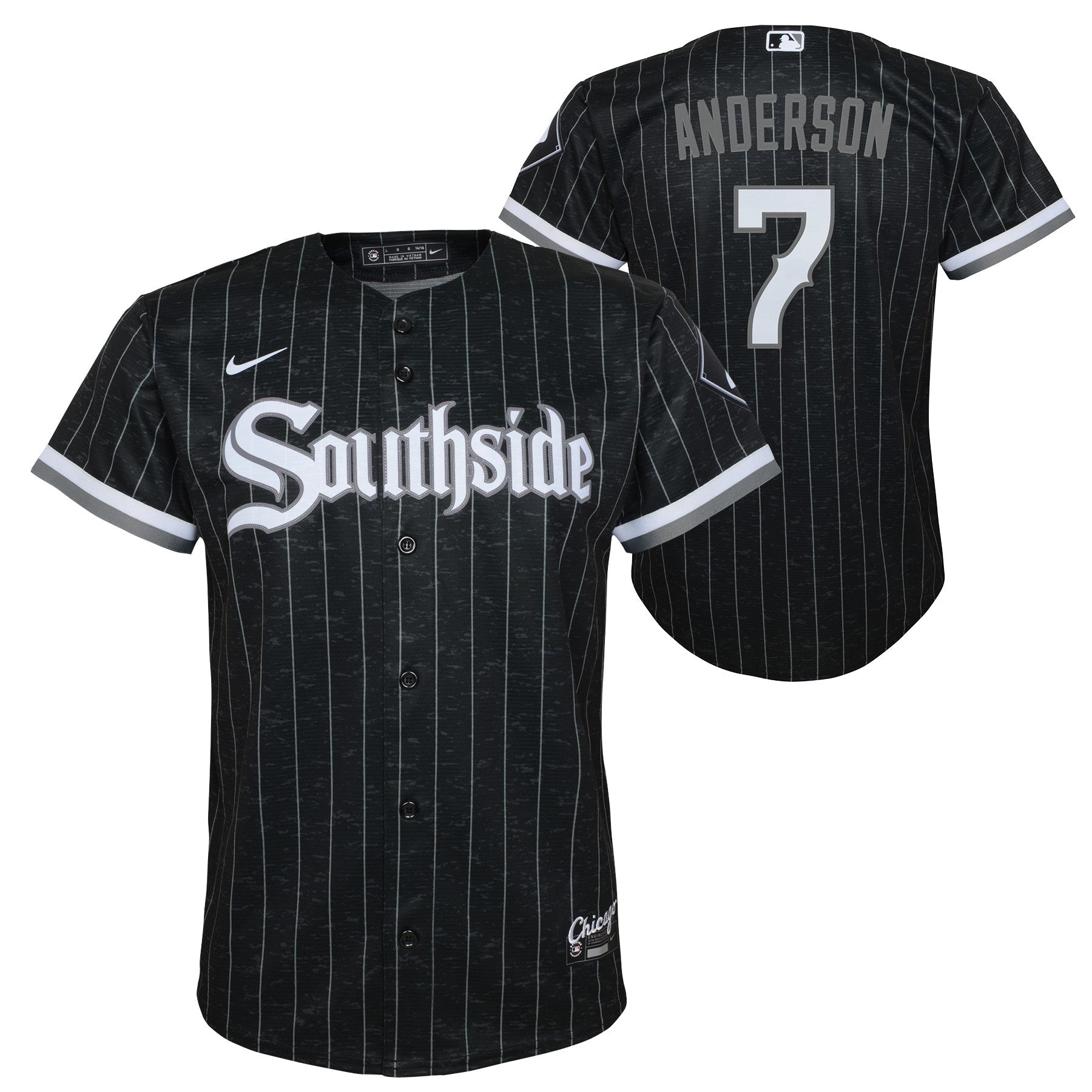 Tim Anderson Chicago White Sox Child Nike Black City Connect Replica Jersey Official Team Jersey Sports Fan Apparel Official MLB Team Jersey Baseball