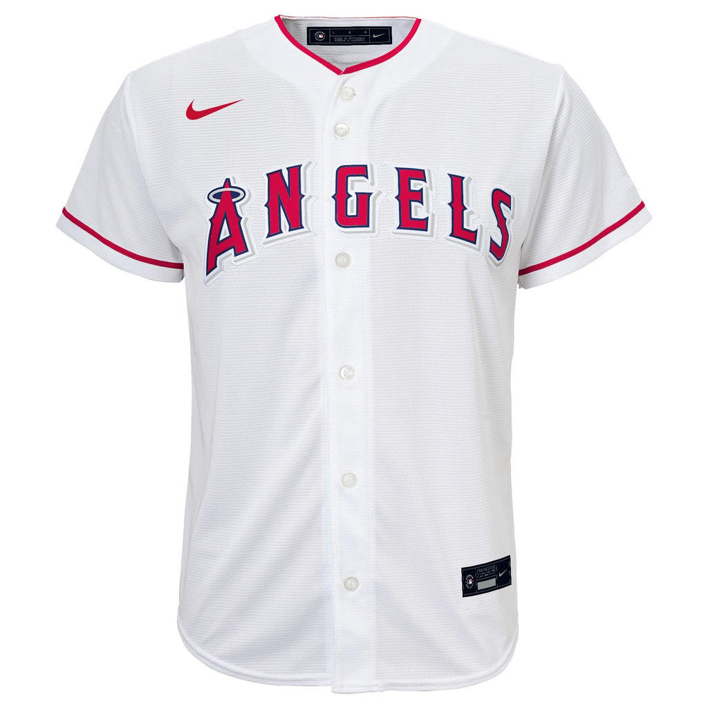 Youth Los Angeles Angels Mike Trout Nike White Home Replica Player Jersey Official Team Jersey Sports Fan Apparel Official MLB Team Jersey Baseball