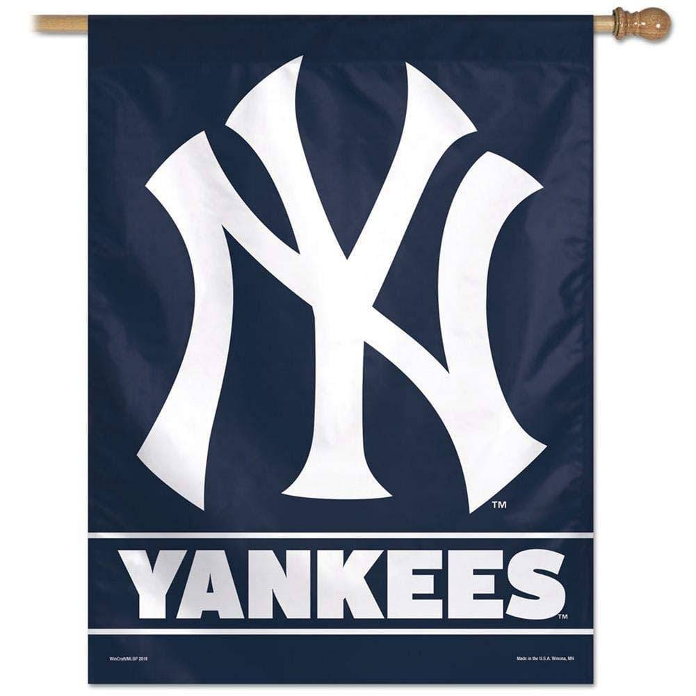 New York Yankees Team Logo Vertical Flag Official Sports Fan Gear Popular Style Baseball Fan Gear
