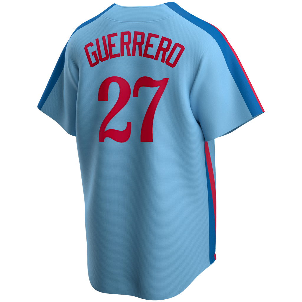 Men s Montreal Expos Vladimir Guerrero Nike Light Blue Road Cooperstown Collection Team Jersey Official Team Jersey Sports Fan Apparel Official MLB
