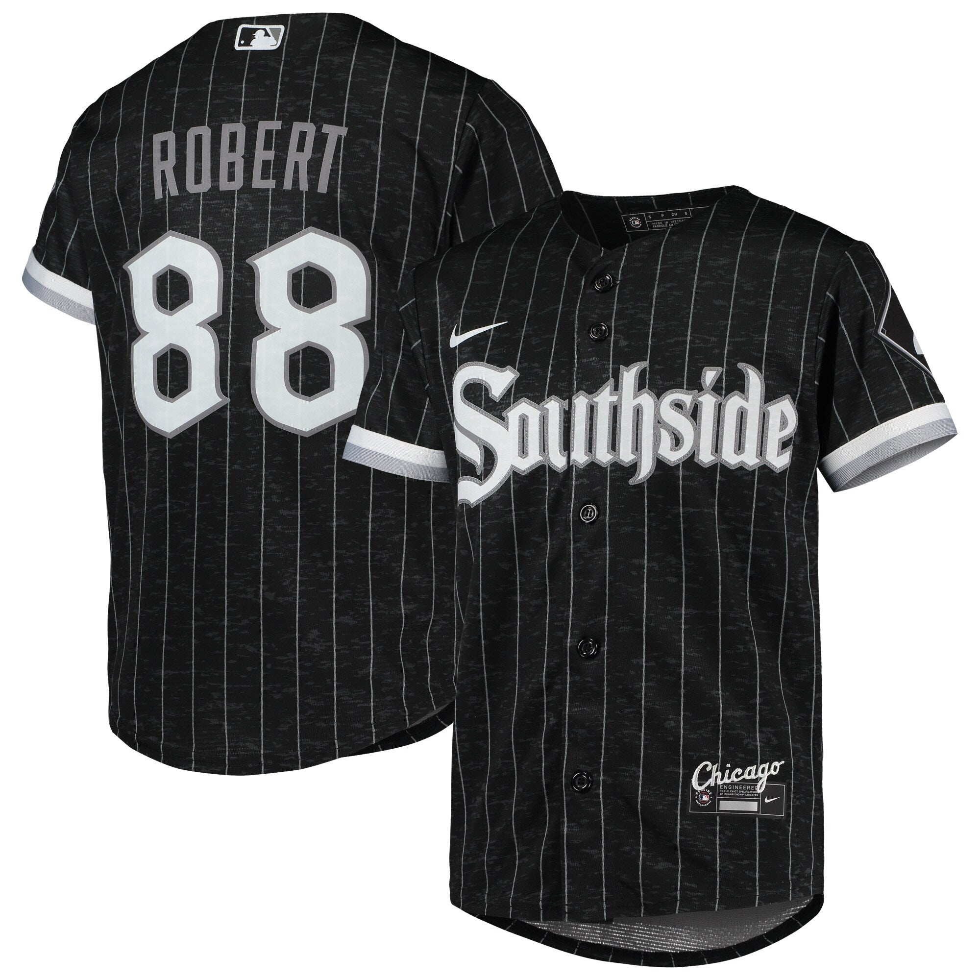 Youth Chicago White Sox Luis Robert Nike Black Anthracite City Connect Replica Player Jersey Official Team Jersey Sports Fan Apparel Official MLB