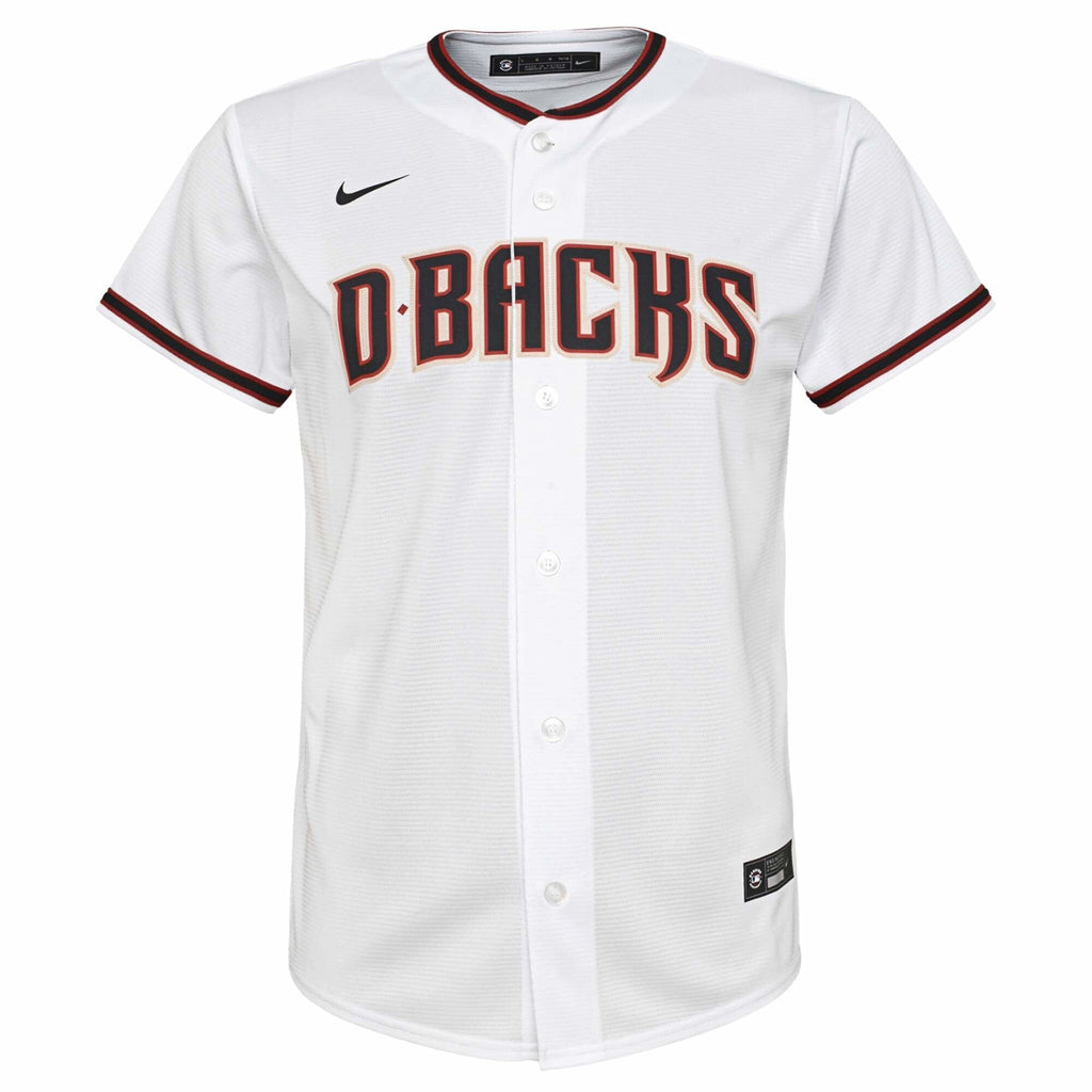 Youth Nike Arizona Diamondbacks Home White Replica Jersey Official Team Jersey Sports Fan Apparel Official MLB Team Jersey Baseball Fan Apparel