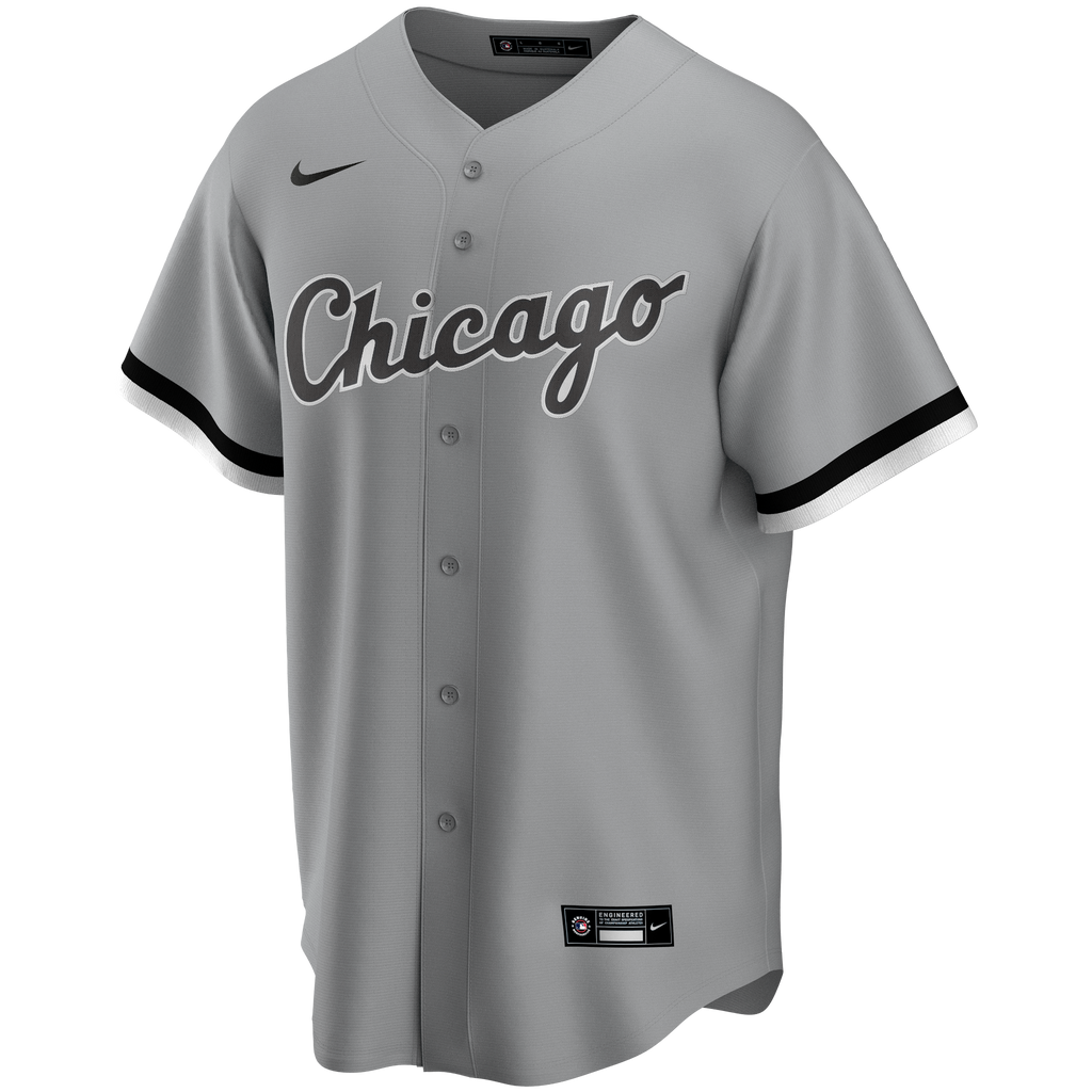 Men s Chicago White Sox Nike Gray Road Replica Team Jersey Official Team Jersey Sports Fan Apparel Official MLB Team Jersey Baseball Fan Apparel