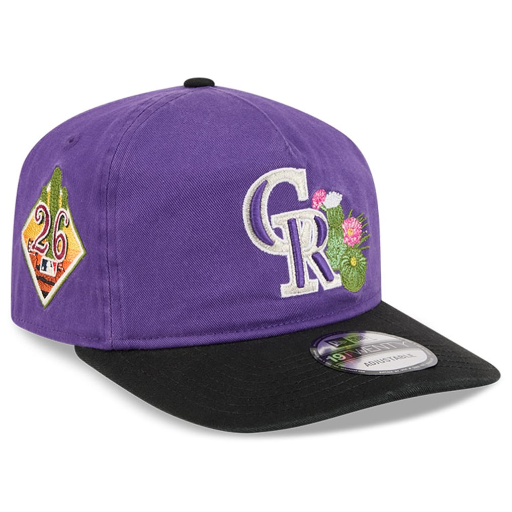 Colorado Rockies MLB 19Twenty Spring Training New Era Purple Black Official Team Hat Sports Fan Cap Official MLB Team Hat Baseball Fan Cap
