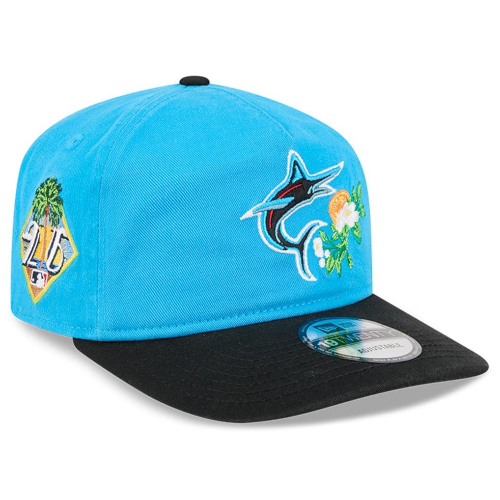 Miami Marlins MLB 19Twenty Spring Training New Era Blue Black Official Team Hat Sports Fan Cap Official MLB Team Hat Baseball Fan Cap