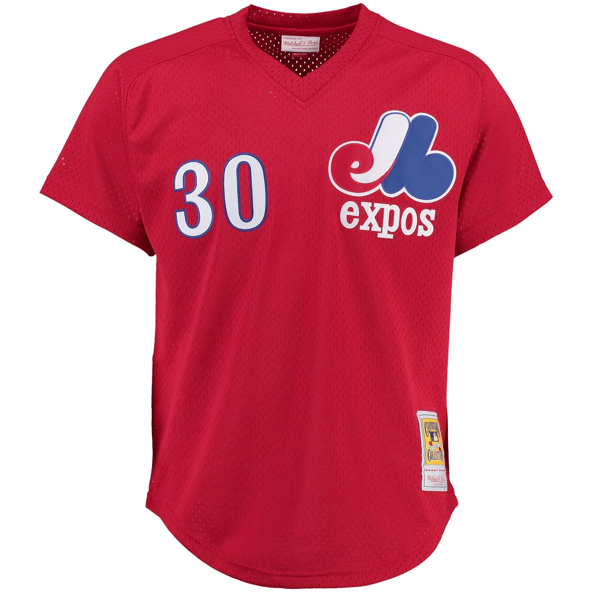 Tim Raines Montreal Expos Mitchell And Ness Batting Practice Jersey - Red Official Team Jersey Sports Fan Apparel Official MLB Team Jersey Baseball