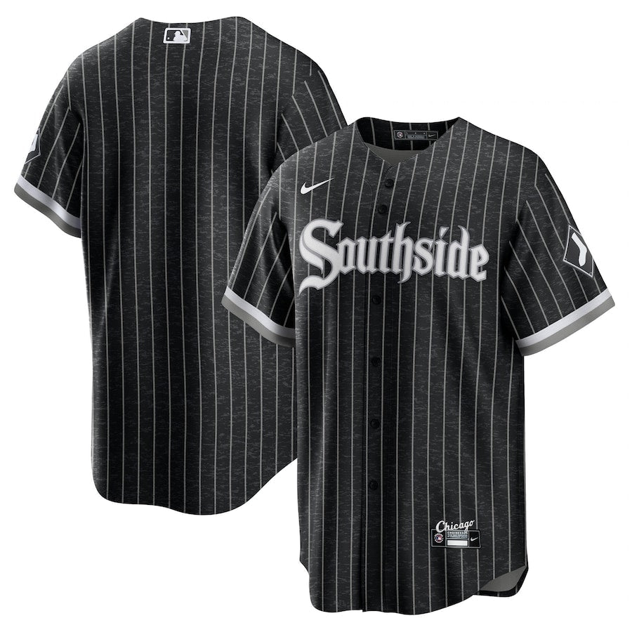 Men s Chicago White Sox Nike Black Southside City Connect Replica Jersey Official Team Jersey Sports Fan Apparel Official MLB Team Jersey Baseball
