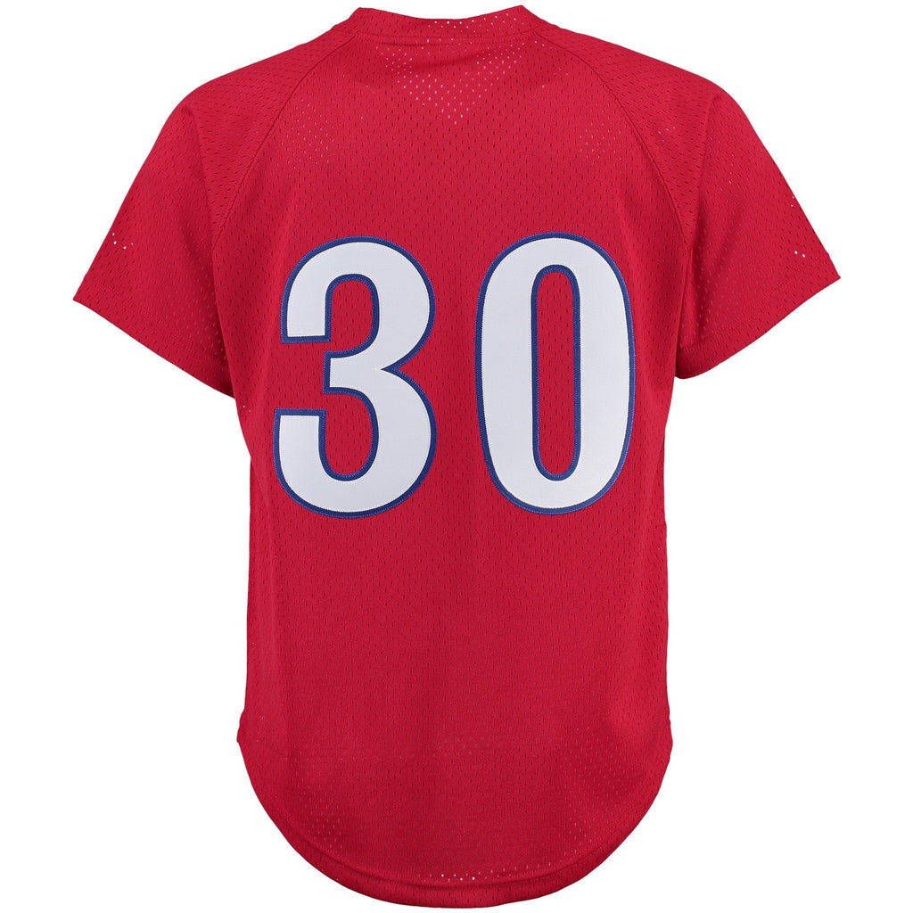 Tim Raines Montreal Expos Mitchell And Ness Batting Practice Jersey - Red Official Team Jersey Sports Fan Apparel Official MLB Team Jersey Baseball