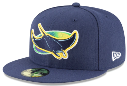 Men s Tampa Bay Rays New Era Navy Game Authentic Collection Alternate On-Field 59FIFTY Fitted Hat Official Team Hat Sports Fan Cap Official MLB Team