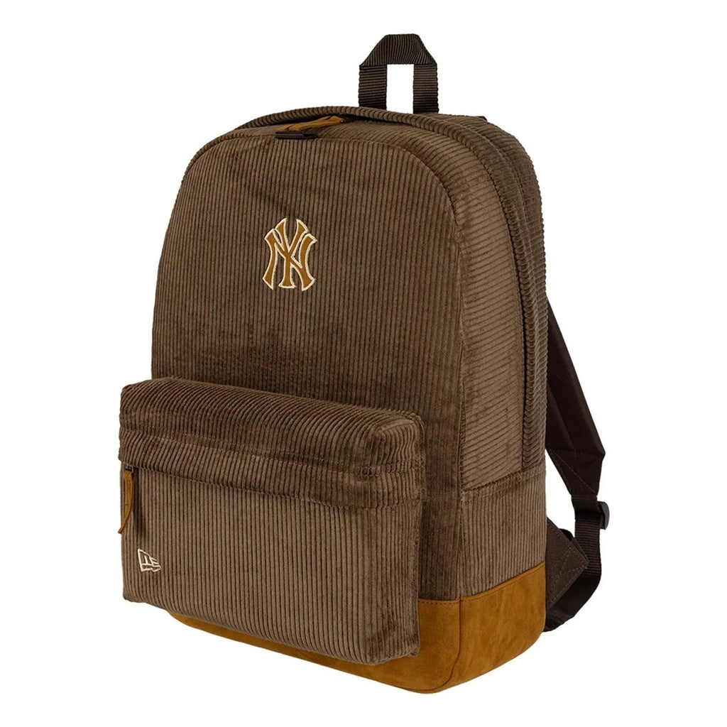 New York Yankees MLB Cord Stadium Backpack Brown Official Sports Fan Gear Popular Style Baseball Fan Gear