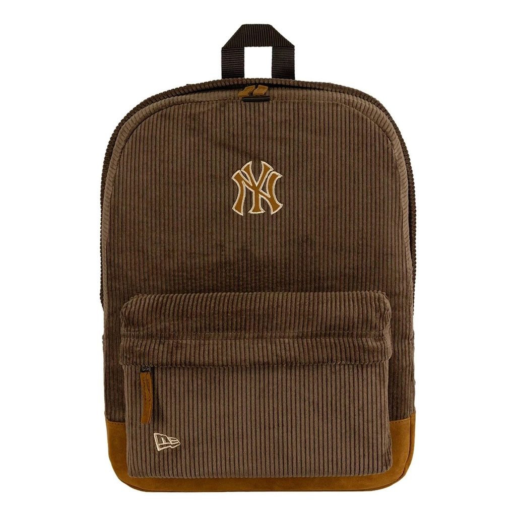 New York Yankees MLB Cord Stadium Backpack Brown Official Sports Fan Gear Popular Style Baseball Fan Gear