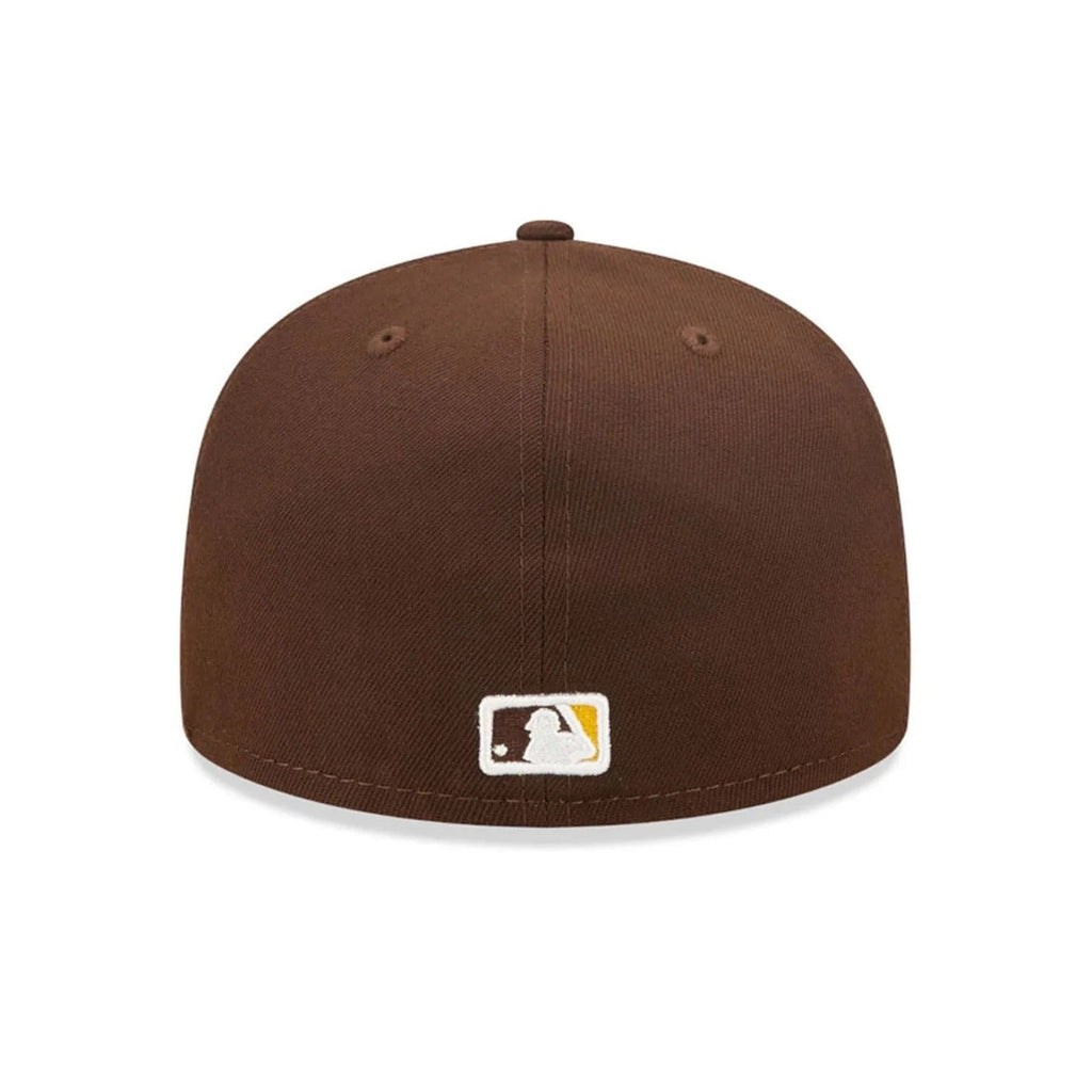 San Diego Padres MLB AC Perf 59FIFTY Fitted New Era Brown Gold Official Team Hat Sports Fan Cap Official MLB Team Hat Baseball Fan Cap