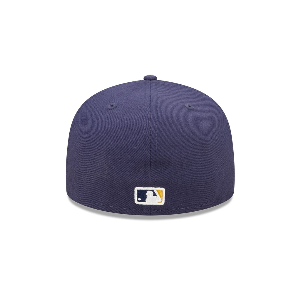 Milwaukee Brewers MLB AC Perf 59FIFTY Fitted New Era Blue Official Team Hat Sports Fan Cap Official MLB Team Hat Baseball Fan Cap