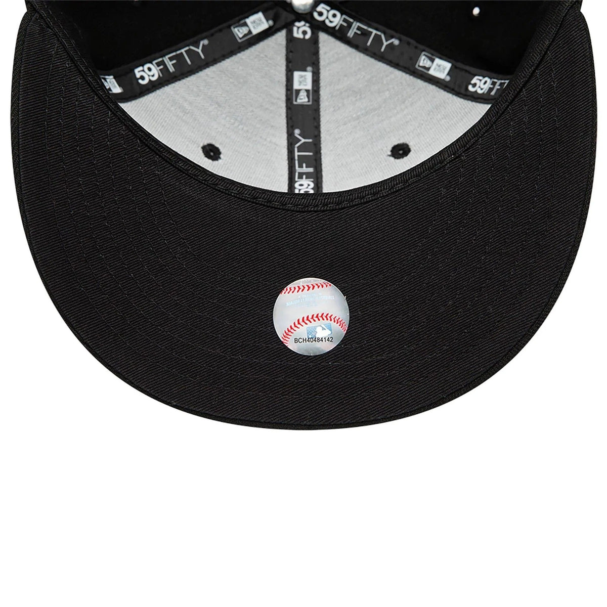 Atlanta Braves MLB League Essential 59FIFTY Fitted New Era Black Black Official Team Hat Sports Fan Cap Official MLB Team Hat Baseball Fan Cap