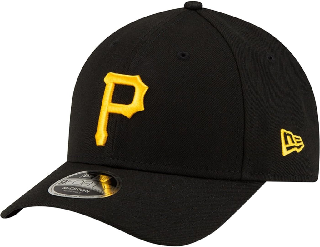 Pittsburgh Pirates MLB 9FORTY M Crown Snapback New Era Black Yellow Official Team Hat Sports Fan Cap Official MLB Team Hat Baseball Fan Cap
