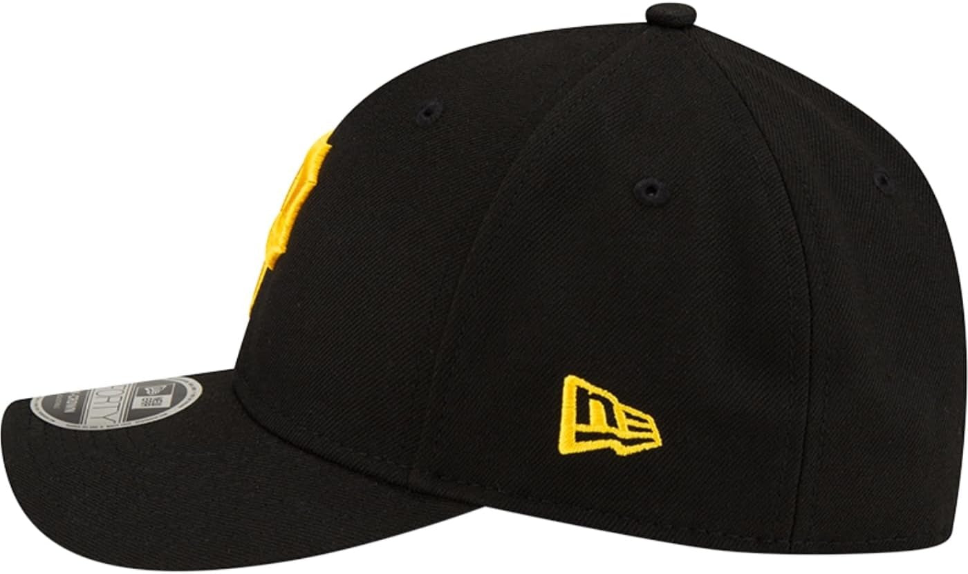 Pittsburgh Pirates MLB 9FORTY M Crown Snapback New Era Black Yellow Official Team Hat Sports Fan Cap Official MLB Team Hat Baseball Fan Cap